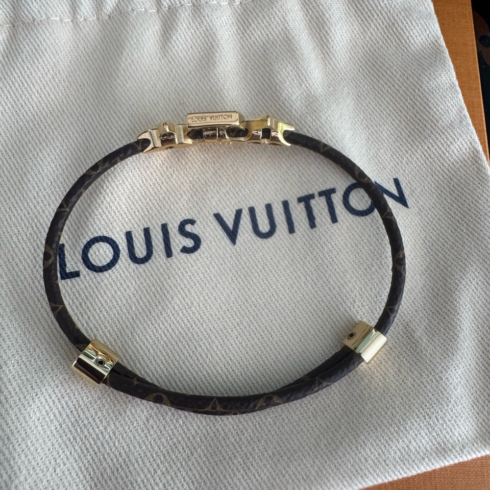 Louis Vuitton Bracelet Iconic in Signature Monogram New Release NWT Authentic LV - Picture 6 of 16